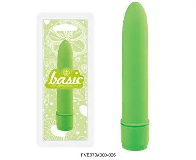 Main Image Excellent Power - Basicx 5-Inch Jungle Bunny Multispeed Vibrator, Green