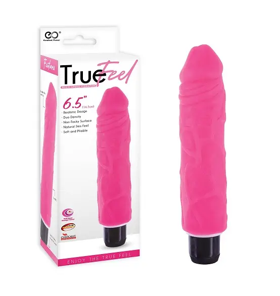 Main Image Excellent Power - TRUE FEEL 6.5 PINK REALISTIC VIBRATOR