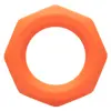 Calexotics - Alpha Liquid Silicone Sexagon Cock Ring, Orange thumbnail