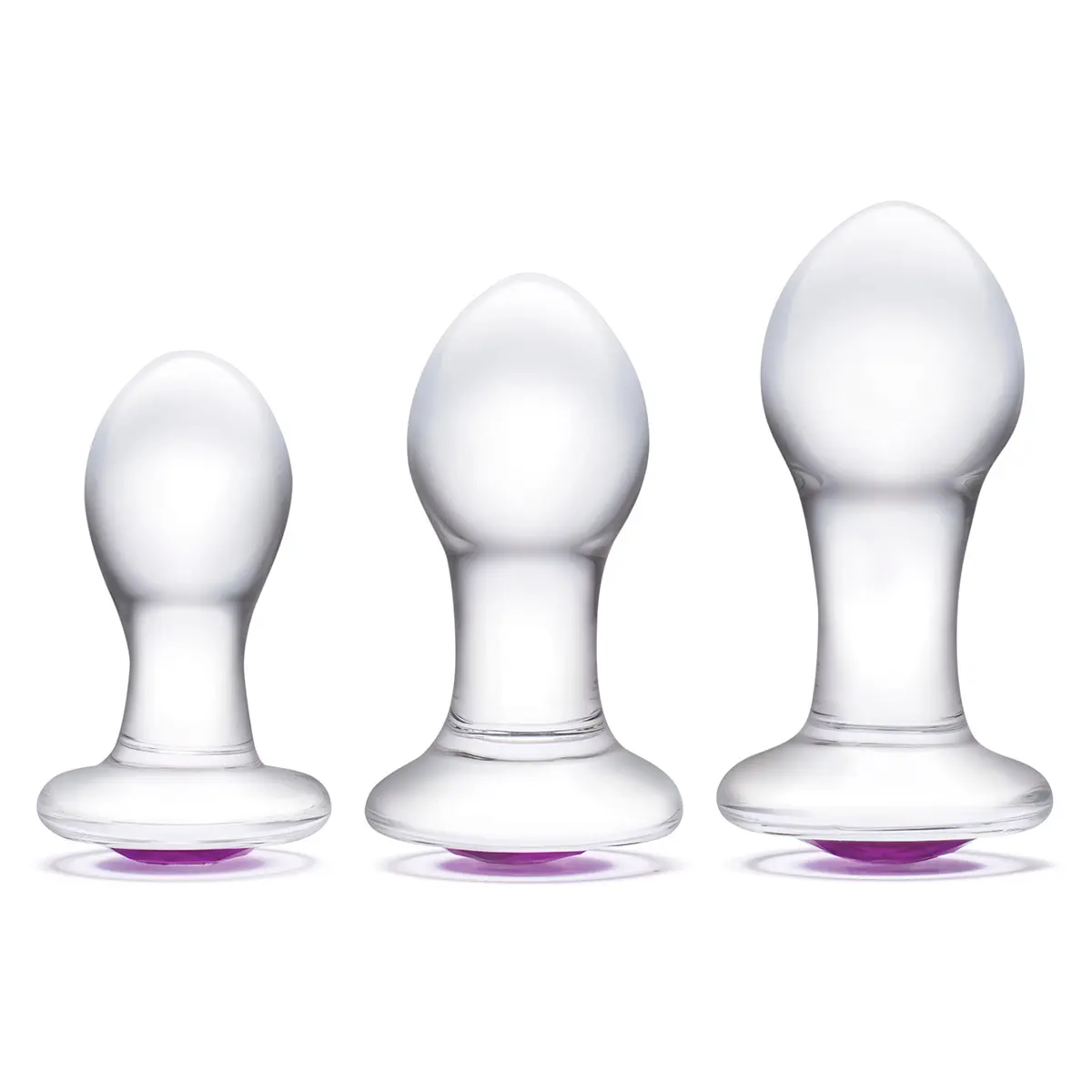 Electric EEL, Inc GLAS - 3PC BLING Glass Anal Training Set 3 / 3.5 / 4inch