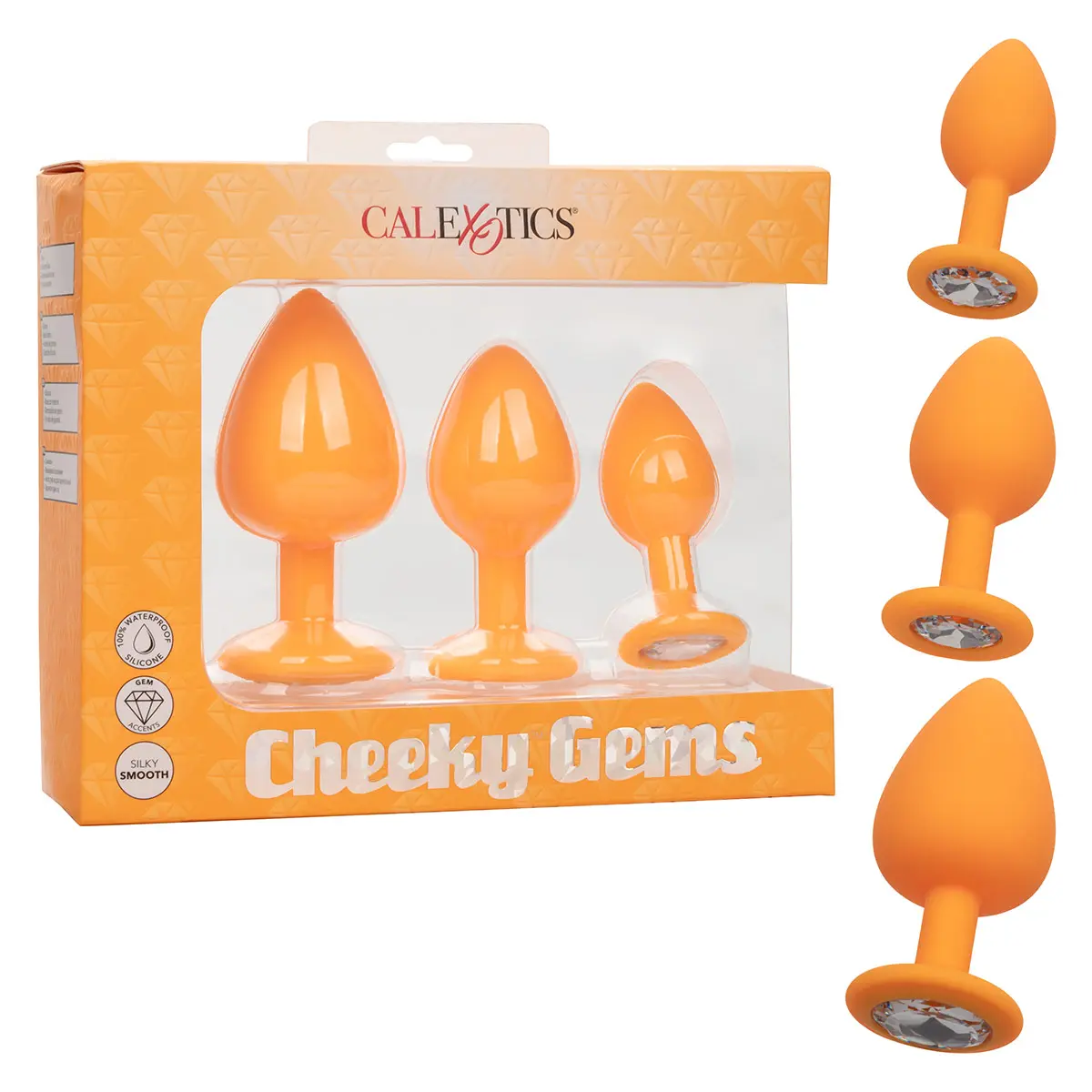 CHEEKY - Cheeky Gems - Orange Butt Plugs