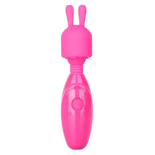 CalExotics Tiny Teasers Bunny - Waterproof Bullet Vibrator with Removable Rabbit Tip Pink