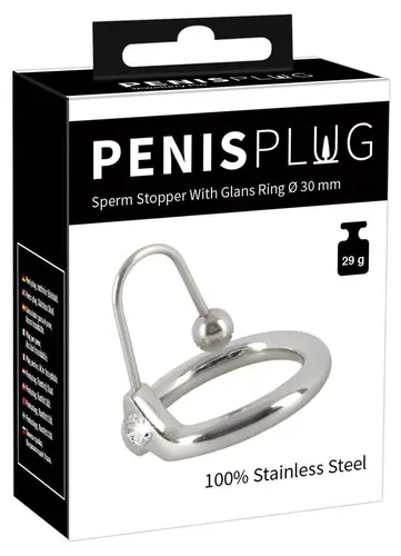 Orion Penis Plug - PenisPlug Sperm Stopper with Glans Ring