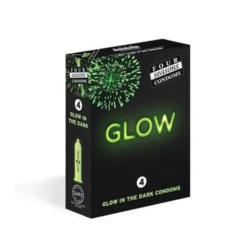 Four Seasons - Glow N Dark Condoms 4 Pack