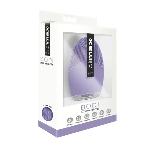 Topco Climax Elite Bodi 15X Silicone Palm Vibrator, Lilac