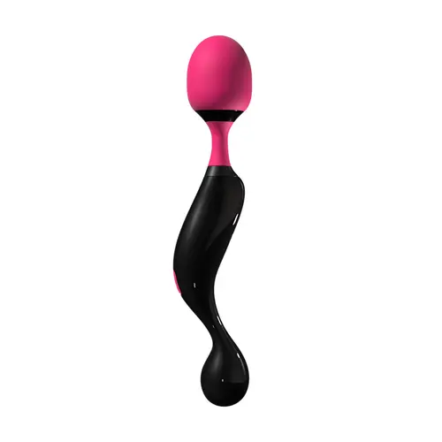 Adrien Lastic Symphony Wand Massager, Neon Pink/black, 8.25 Inch