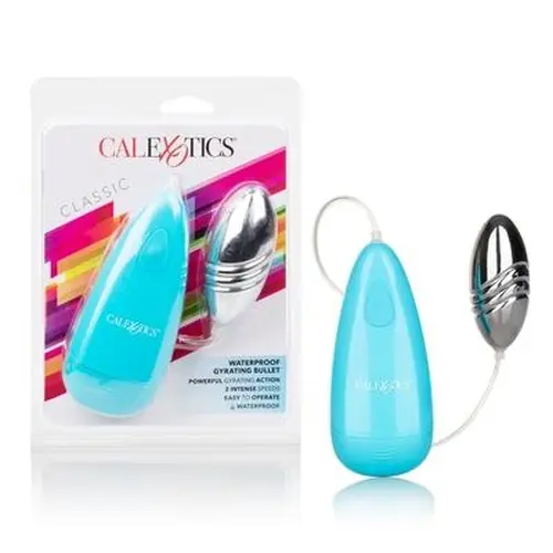 CalExotics Gyrating Bullet Vibrator - Wired Adult Vibe Egg Male P Spot Massager – Teal