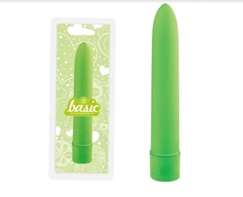 Excellent Power - BasicX 7-Inch Thick Smoothie Multispeed Vibrator, Green