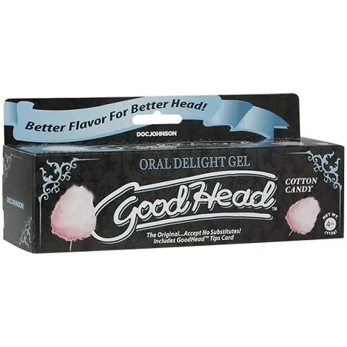 Doc Johnson GoodHead GoodHead™ - Oral Delight Gel - 4 oz Tube - Cotton Candy