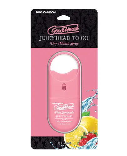 Doc Johnson  GoodHead - Juicy Head Dry Mouth Spray To-Go - Pink Lemonade - .30 fl. ...