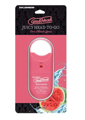 Doc Johnson GoodHead - Juicy Head Dry Mouth Spray To-Go - Watermelon - .30 fl. oz....