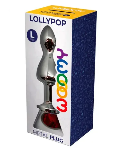 Adrien Lastic WOOOMY Lollypop Double Ball Metal Plug Red L