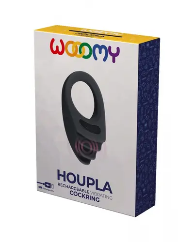 Adrien Lastic Wooomy Houpla Rechargeable Vibrating Ring Black