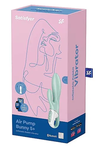 Satisfyer Air Pump Bunny 5+ - Mint