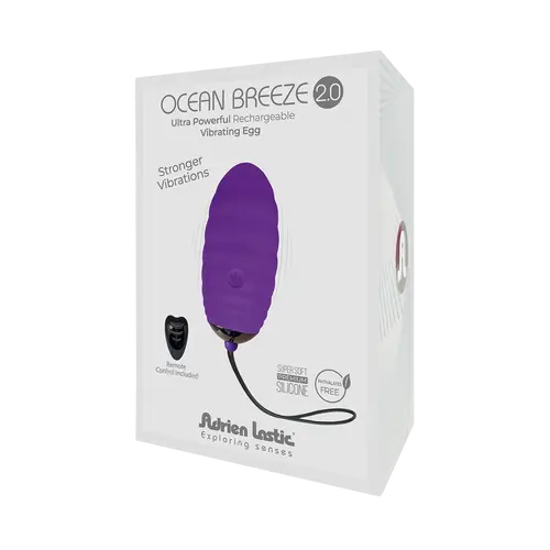 Adrien Lastic Ocean Breeze Rechargeable Bullet with Remote Purple 2.0