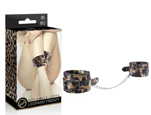 Excellent Power -  Leopard Frenzy Ankle Cuffs