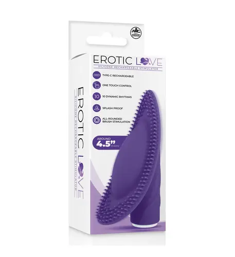 Excellent Power New Products In Stock SILICONE 10 SPEED RECHARGEABLE VIBRATOR - PURPLE