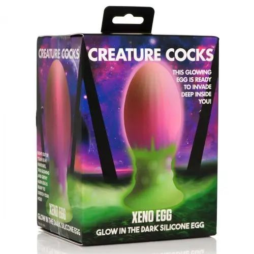 XR Brands Creature Cock Xeno Egg Glow in the Dark Silicone Egg