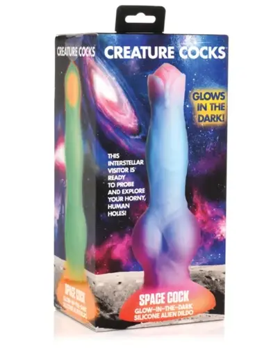 XR Brands Creature Cock Glow-in-the-Dark Silicone Alien Dildo