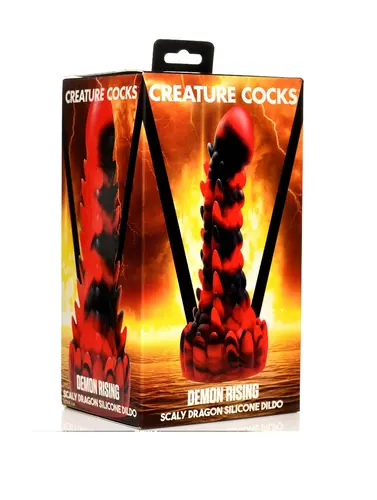 XR Brands Creature Cocks Demon Rising Scaly Dragon Silicone Dildo