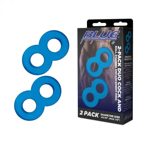 Electric EEL, Inc 2-Pack Duo Cock And Ball Stamina Enhancement Ring