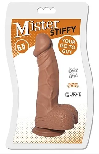 Curve Toys - Mister Stiffy Dildo - Caramel 6.5 inch