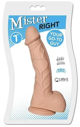 Curve Toys - Mister Right Dildo - Vanilla 7 Inch