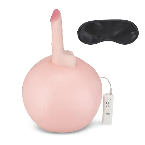 Electric EEL, Inc Lux Fetish Inflatable Sex Ball With Vibrating Realistic Dildo