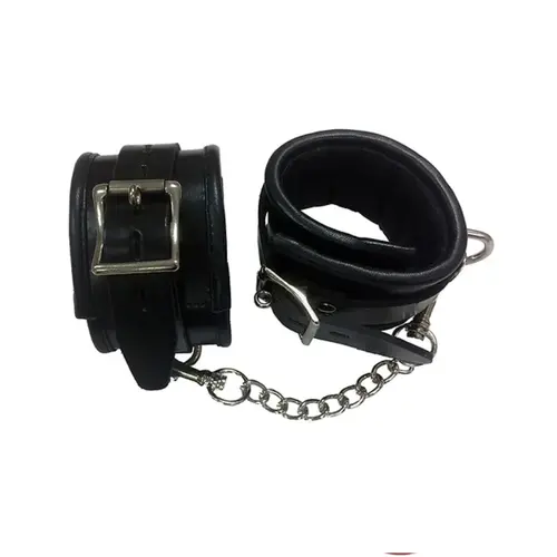 ROUGE New Products In Stock LEATHER ANKLE CUFFS - BLACK