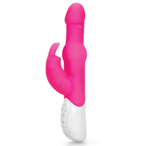 Electric EEL, Inc - Rabbit Essentials Rechargeable Pleasure Beads Rabbit - Hot Pink