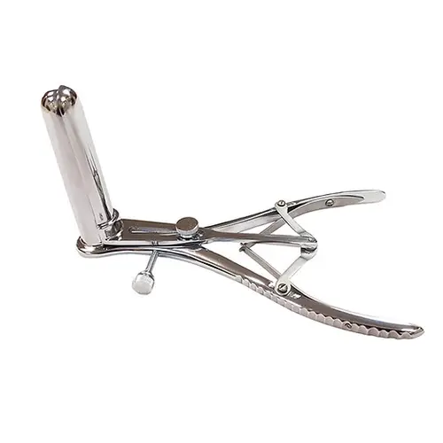 ROUGE - Mathieu Rectal Speculum 8" with Set Screw Three-Blades 89mm Long x 16mm Wide Chrome Plated