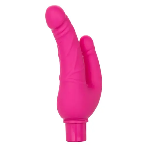Calexotics Rechargeable Power Stud Over and Under Dildo, Pink