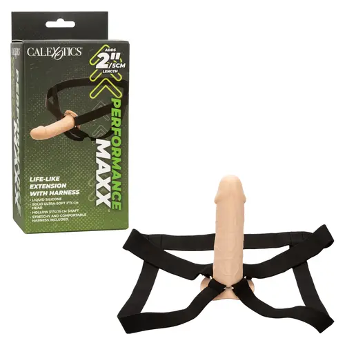 Calexotics Performance Maxx Life-Like Extension with Harness - Ivory