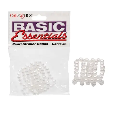 Calexotics Basic Essentials Pearl Stroker Beads 1.5