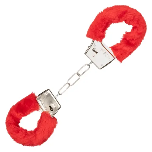 Calexotics - Playful Furry Handcuffs - Red