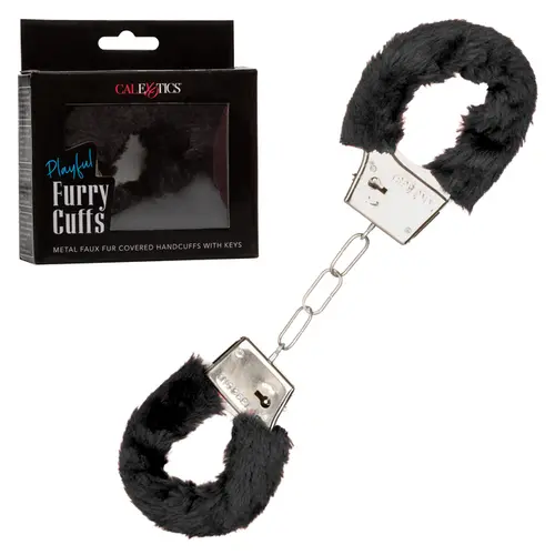 Calexotics - Playful Furry Handcuffs - Black