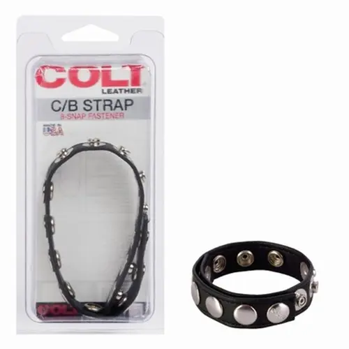 Calexotics Colt Leather C/B Straps - 8 Snap Fastener