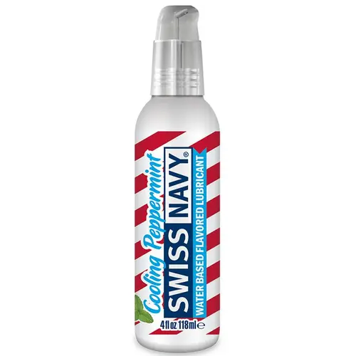 Swiss Navy Cooling Peppermint Water Based Flavored Lubricant 4oz